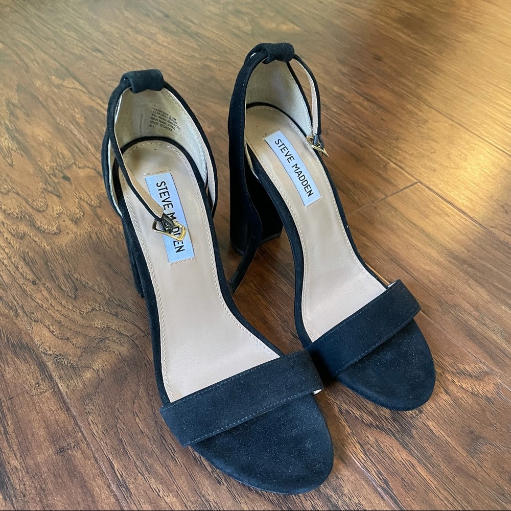 Steve Madden chunky black heels